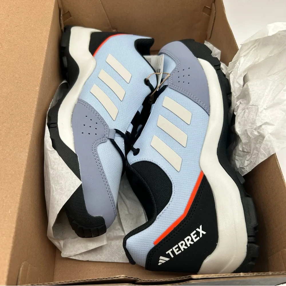 adidas Terrex Hiker Walking Shoe, Blue Dawn/Grey One/Solar Gold, 5.5 US Big Kid